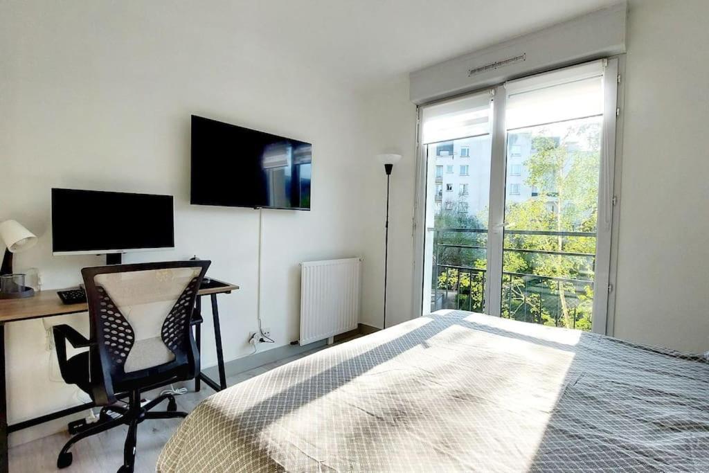 Cosy Home 2, 2 Chambres, 6 Personnes, 3 Min Gare, Parking Cergy Exterior foto